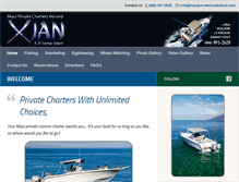 Tablet Screenshot of mauiprivatecharterboat.com